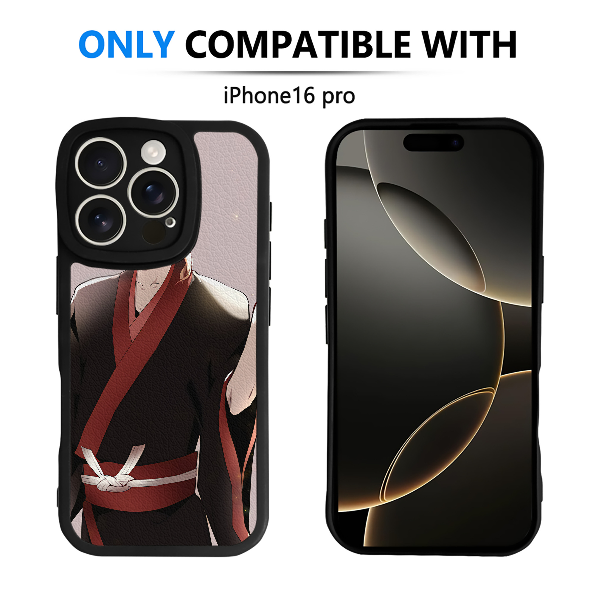 （画像用） 文豪ストレイドッグス Bungo Stray Dogs 【iPhone 16シリーズ対応】シリコンスマホケース（レザー調） 材質：シリコン